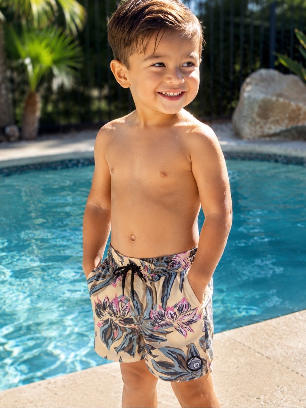 Volcom Multicolor Patterned Swim Shorts